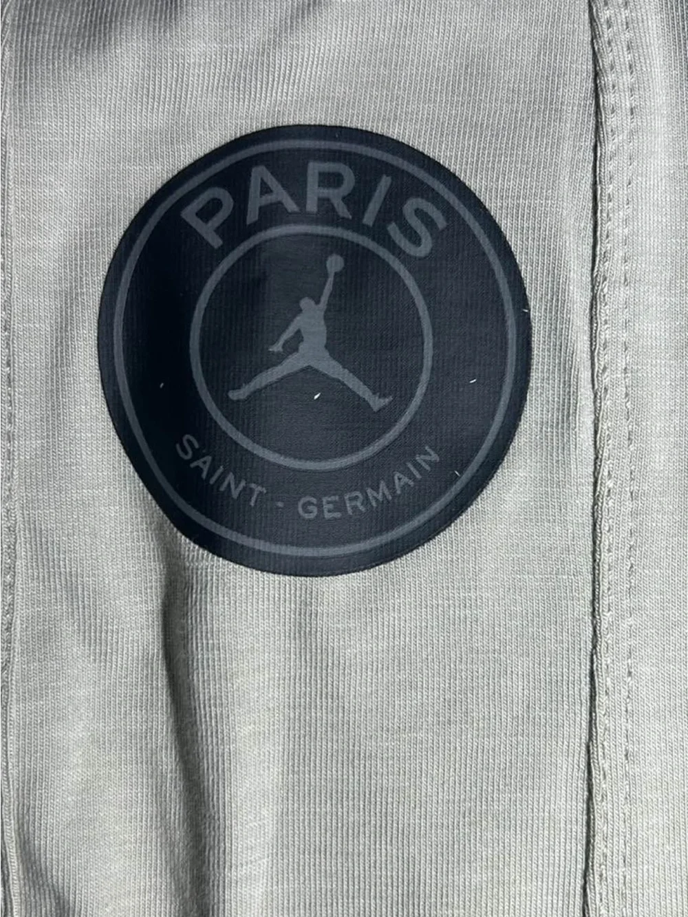 Jordan Men’s Light Gray Joggers with Orange Tab